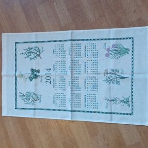 Calendar towel 2014 herbs